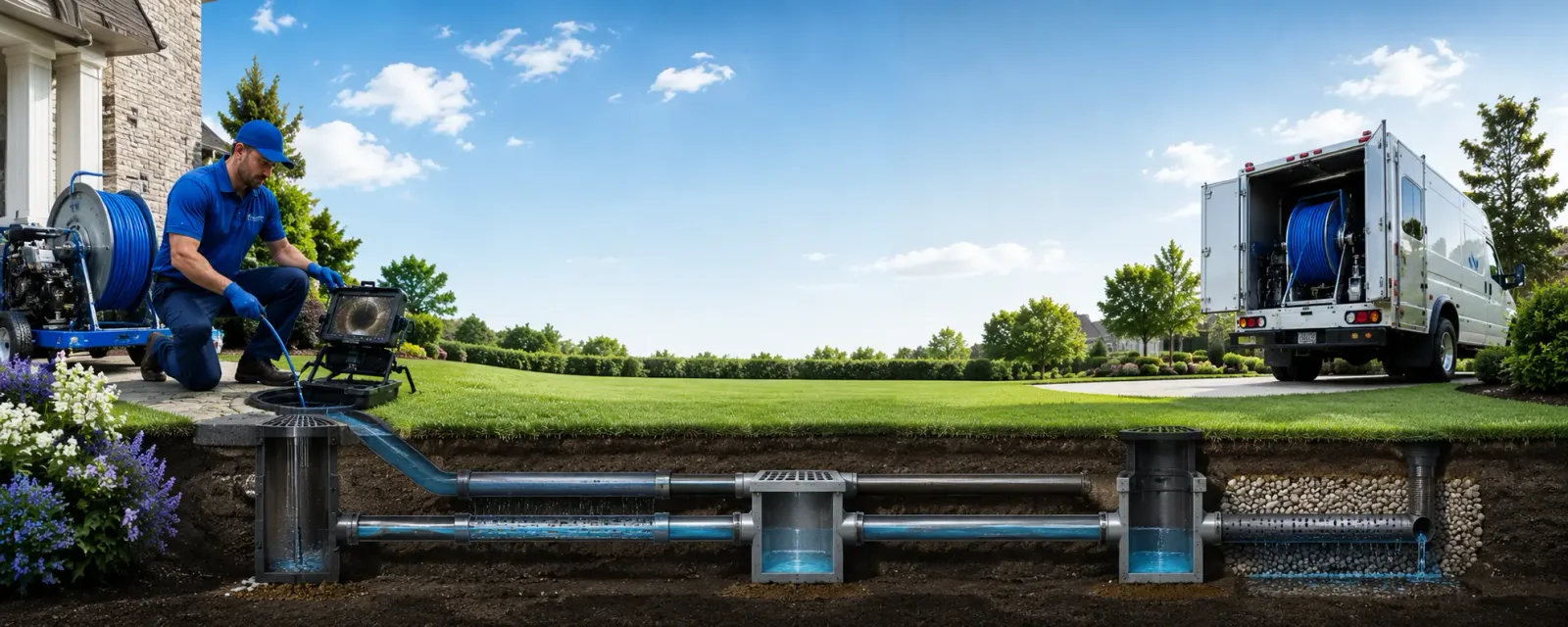 Outdoor drain cleaning information for Webster, SD